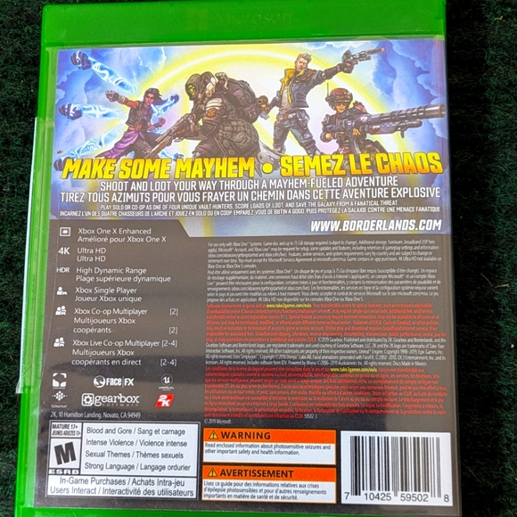 Borderlands 3 | XBOX ONE | Complete Game in Box | VG+ - Picture 3 of 4